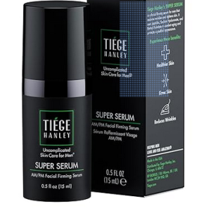 Best Tiege Hanley Anti-Aging Face Serum for Men 0.5 fl oz – Super Serum with Peptides, Retinyl Palmitate & Hyaluronic Acid | Firming & Fine Line Reducing Men’s Skincare