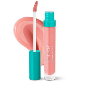 Best Thrive Causemetics Sheer Strength Lip Plumping Peptide Gloss – Marlene (Light Pink) | High-Shine Hydrating Lip Plumper with Peptides & Vitamin E | Vegan & Cruelty-Free