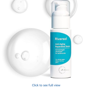Best Riversol Anti-Aging Face Serum 2 fl oz – Dermatologist-Developed Vitamin C Serum for Brightening Skin, Reducing Wrinkles & Correcting Dark Spots, Safe for Sensitive Skin