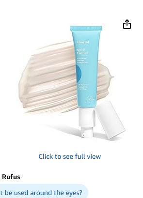 Best Riversol Retinol Treatment 1 fl oz – Dermatologist-Developed 0.5% Pure Retinol Night Cream for Face & Eye, Gentle Anti-Aging Formula for Sensitive Skin