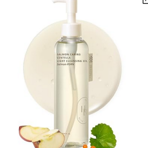 Best HEVEBLUE Salmon Caring Centella Light Cleansing Oil – Korean Pore Cleansing Oil with Salmon PDRN, Salmon Egg Extract & Centella for Blackhead & Whitehead Removal, Sensitive Skin
