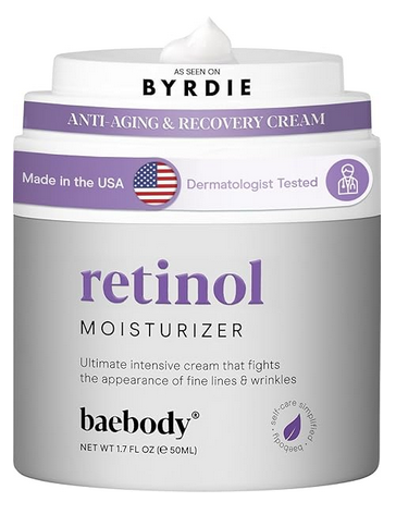 Best Baebody Retinol Face Cream Made in USA – Anti-Aging Moisturizer with Retinol, Jojoba Oil & Vitamin E for Fine Lines & Wrinkles (1.7 fl oz / 50 ml)