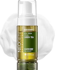 Best NEOGEN Dermalogy Real Fresh Foam Cleanser Green Tea – Gentle Hydrating Facial Cleanser with Real Green Tea Extract | Korean Skincare (5.6 fl oz)