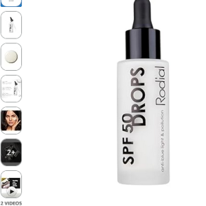 Best Rodial SPF 50 Drops 30ml – Lightweight SPF Serum with Hyaluronic Acid & Vitamin E | Broad-Spectrum UVA/UVB Protection & Anti-Photoaging Moisturiser