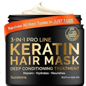 Best SUNATORIA Keratin Hair Mask – Deep Conditioning Hair Treatment for Dry, Damaged Hair | Hydrating, Repairing & Nourishing Keratin Mask | Mascarilla Para el Cabello