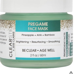 Best CLEARSTEM PREGAME Illuminating Face Mask – AHA Exfoliating Face Mask with Bamboo & Turmeric | Gentle Smoothing Mask for Makeup Prep & Weekly Skincare