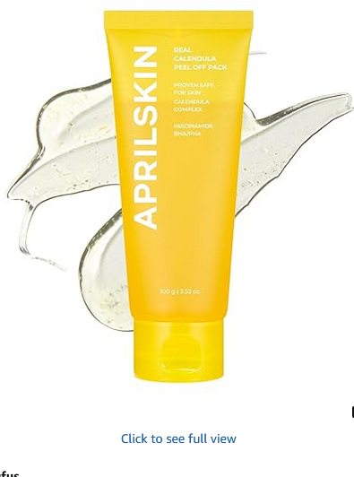 Best APRILSKIN Calendula Peel Off Mask – Korean Exfoliating Face Mask with PHA, BHA & Niacinamide | Gently Removes Impurities, Minimizes Pores & Brightens Uneven Skin Tone (3.52 fl oz)