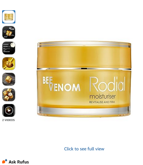 Best Rodial Bee Venom Moisturiser 1.7 fl oz – Intense Firming & Elasticity Boosting Anti-Aging Cream with Juvinity for Collagen Support & Long-Lasting Hydration