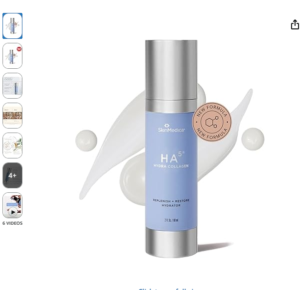 Best SkinMedica HA Hydra Collagen Replenish & Restore Hydrator – Age-Defying Moisturizer with 2X Hyaluronic Acid & Vegan Collagen for Deep Hydration & Plump Skin (2 fl oz)