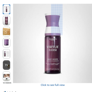 Best Virtue Flourish Density Booster – Hair Thinning Treatment for Women & Men | Strengthens, Thickens & Supports New Hair Growth | Sulfate-Free, Color-Safe Hair Booster Spray