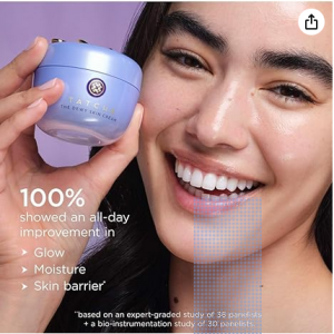 Best Tatcha Dewy Skin & Lips Hydrating Ritual Set – Dewy Skin Cream (Full Size), Travel Rice Wash & Wisteria Lip Mask for Radiant, Plump & Hydrated Skin ($119 Valu