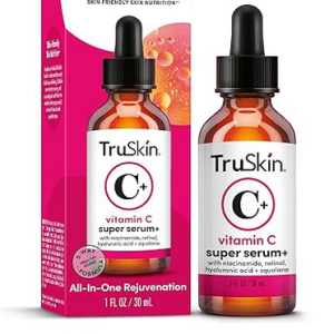Best TruSkin Vitamin C Super Serum 1 fl oz – All-in-One Anti-Aging Face Serum with Niacinamide, Retinol, Hyaluronic Acid & Squalane | Brighten, Firm & Reduce Dark Spots
