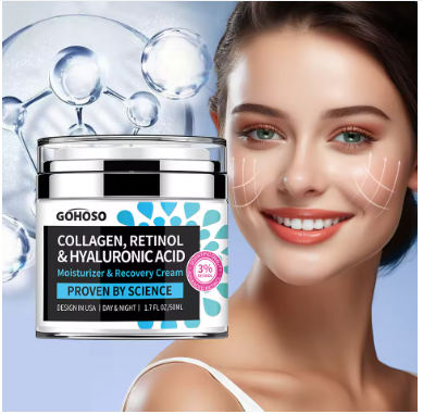 ENVISHA Collagen Retinol Face Cream with Hyaluronic Acid – Anti-Aging Firming & Hydrating Moisturizer